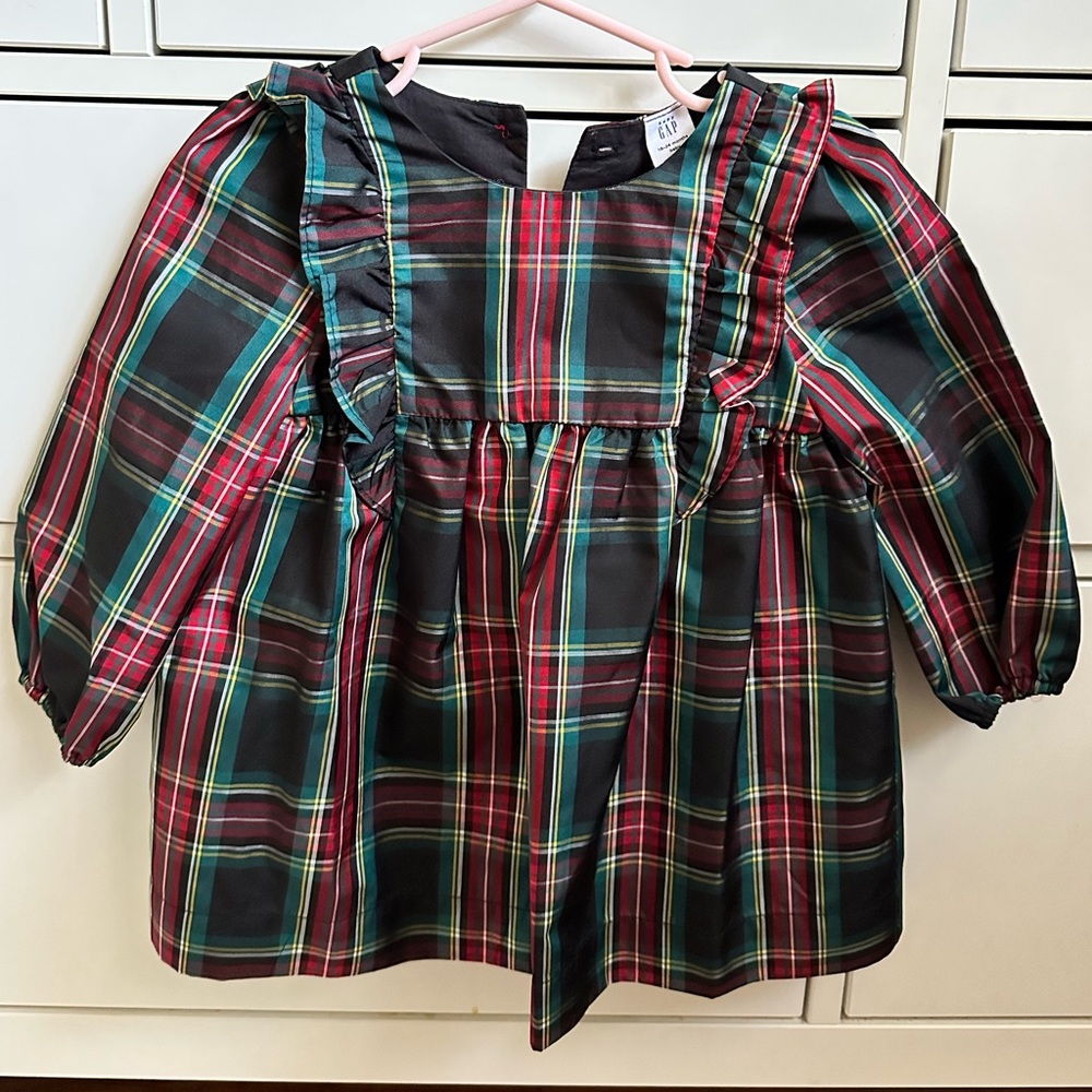 Baby Gap tartan plaid dress, size 18-24 months